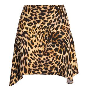 NWT! STELLA MCCARTNEY Envers Cheetah-Print Miniskirt Size 36